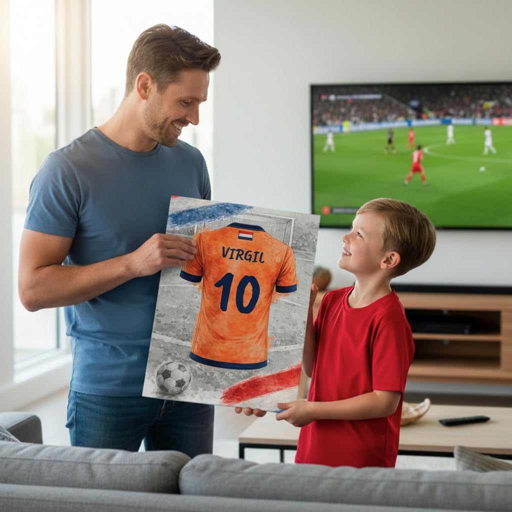 Maillot de foot personnalisé, nom et numéro — 10 - Pays-Bas