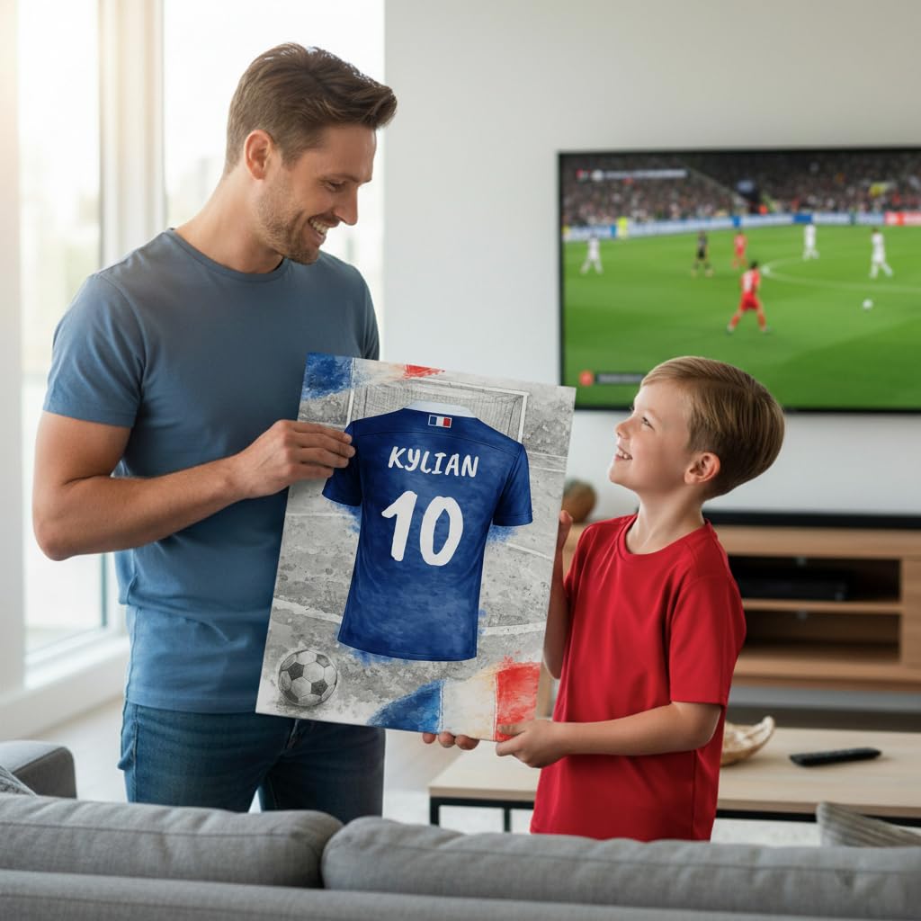 Maillot de foot personnalisé, nom et numéro — 7 - France