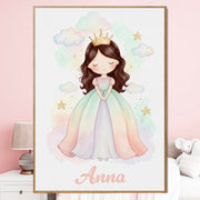 Déco chambre fille Princesse au prénom
