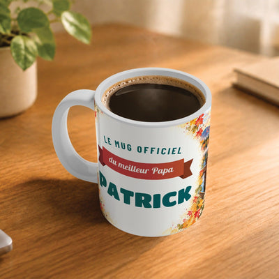 Mug personnalisé papa avec son prénom