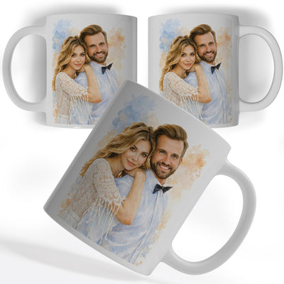 Mug d'après votre photo, en aquarelle