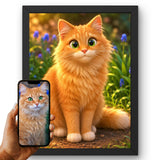 Style Nous transformons la photo de votre chat en héros d'animation 3D multicolore