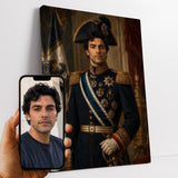 Personnage Portrait d'apparat d'après votre photo, en roi de Prusse