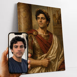 Personnage Portrait d'apparat d'après votre photo, en empereur romain