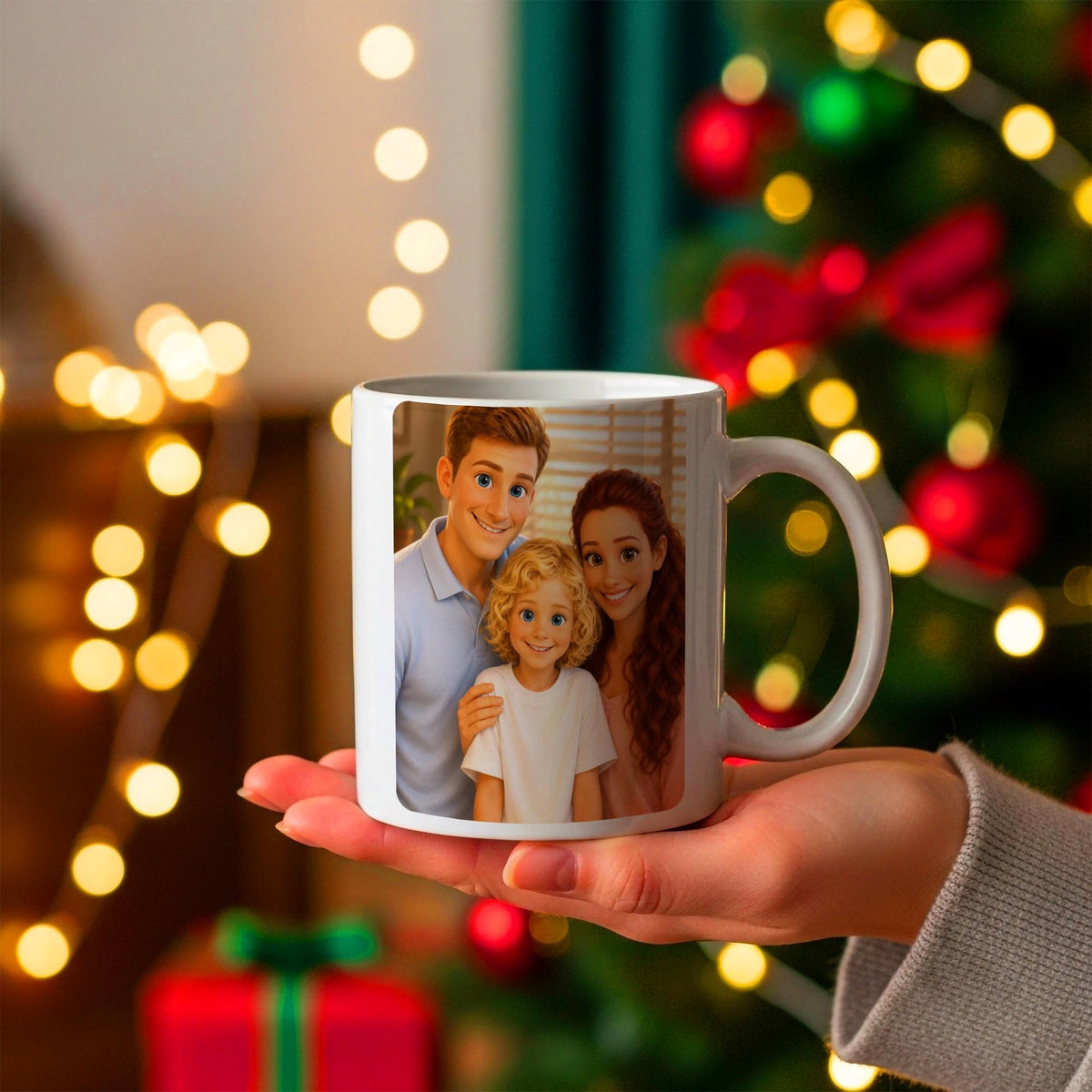 Mug d'après votre photo, en dessin animé 3D