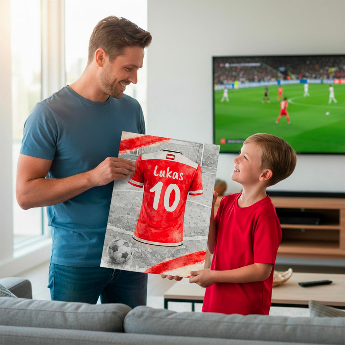 Maillot de foot personnalisé, nom et numéro — 3 - Autriche
