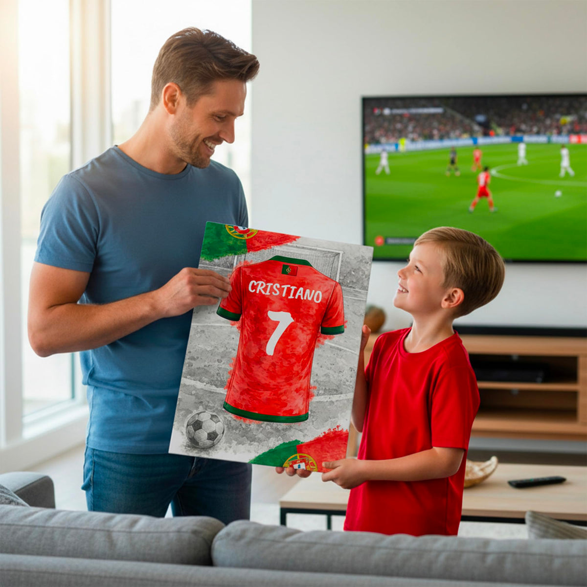 Maillot de foot personnalisé, nom et numéro — 11 - Portugal
