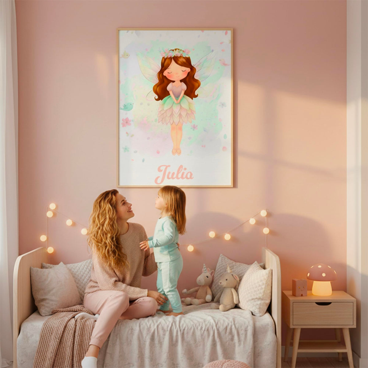 Déco chambre fille Petite fée au prénom — 3 - Châtain