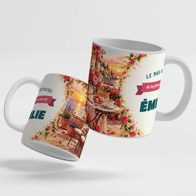 Mug couple personnalisé femme avec son prénom