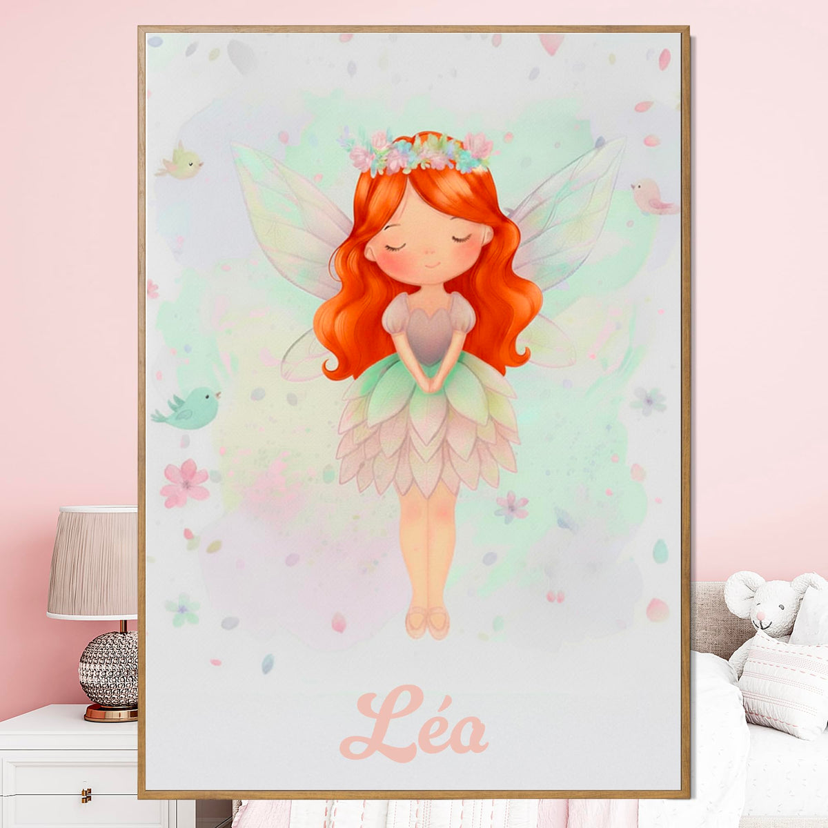 Déco chambre fille Petite fée au prénom — 4 - Rousse