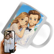 Mug manga personnalisé d'après votre photo