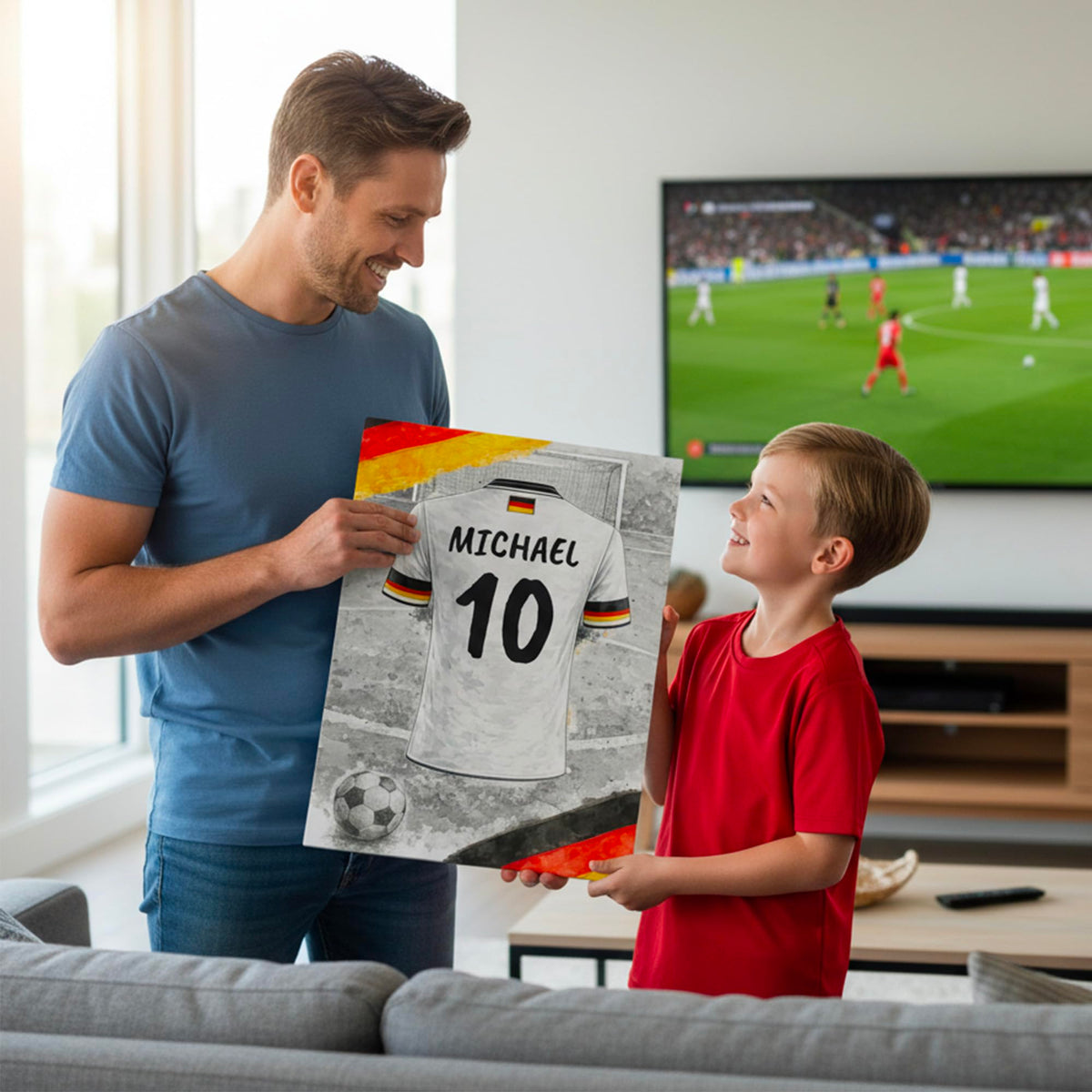 Maillot de foot personnalisé, nom et numéro — 1 - Allemagne