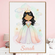 Déco chambre fille Princesse au prénom — 8 - Ondulés
