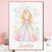 Déco chambre fille Princesse au prénom — 2 - Blonde