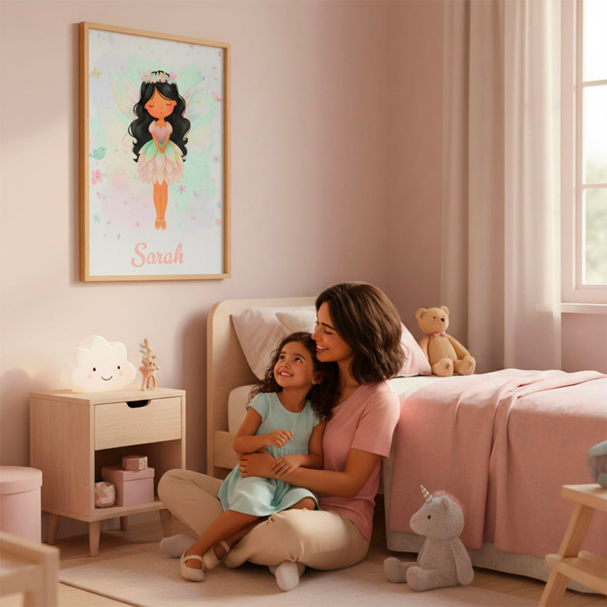 Déco chambre fille Petite fée au prénom — 8 - Ondulés