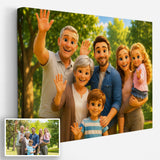 Style Votre photo transformée en dessin animé 3D, format paysage