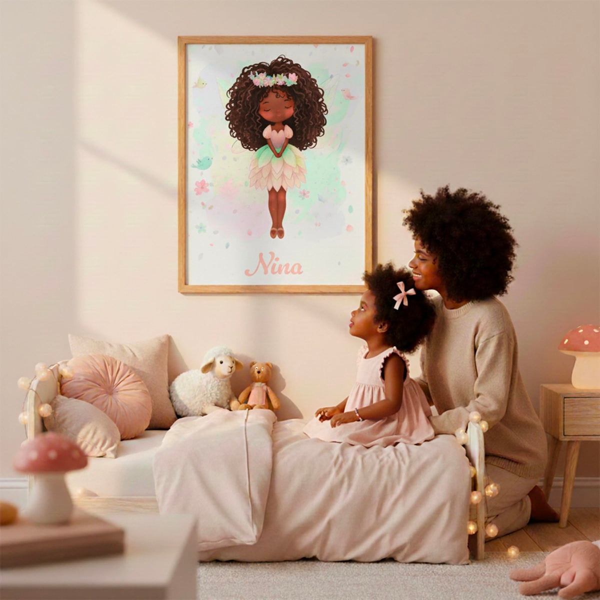 Déco chambre fille Petite fée au prénom — 7 - Afro