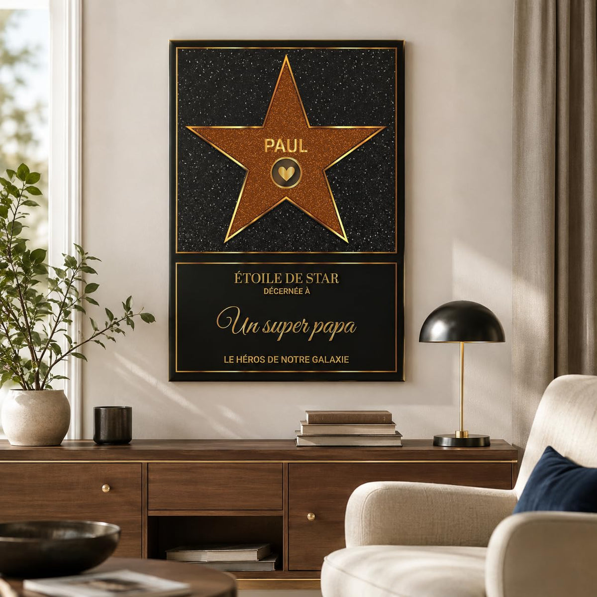 Étoile de star personnalisée au prénom — 13 Étoile orange