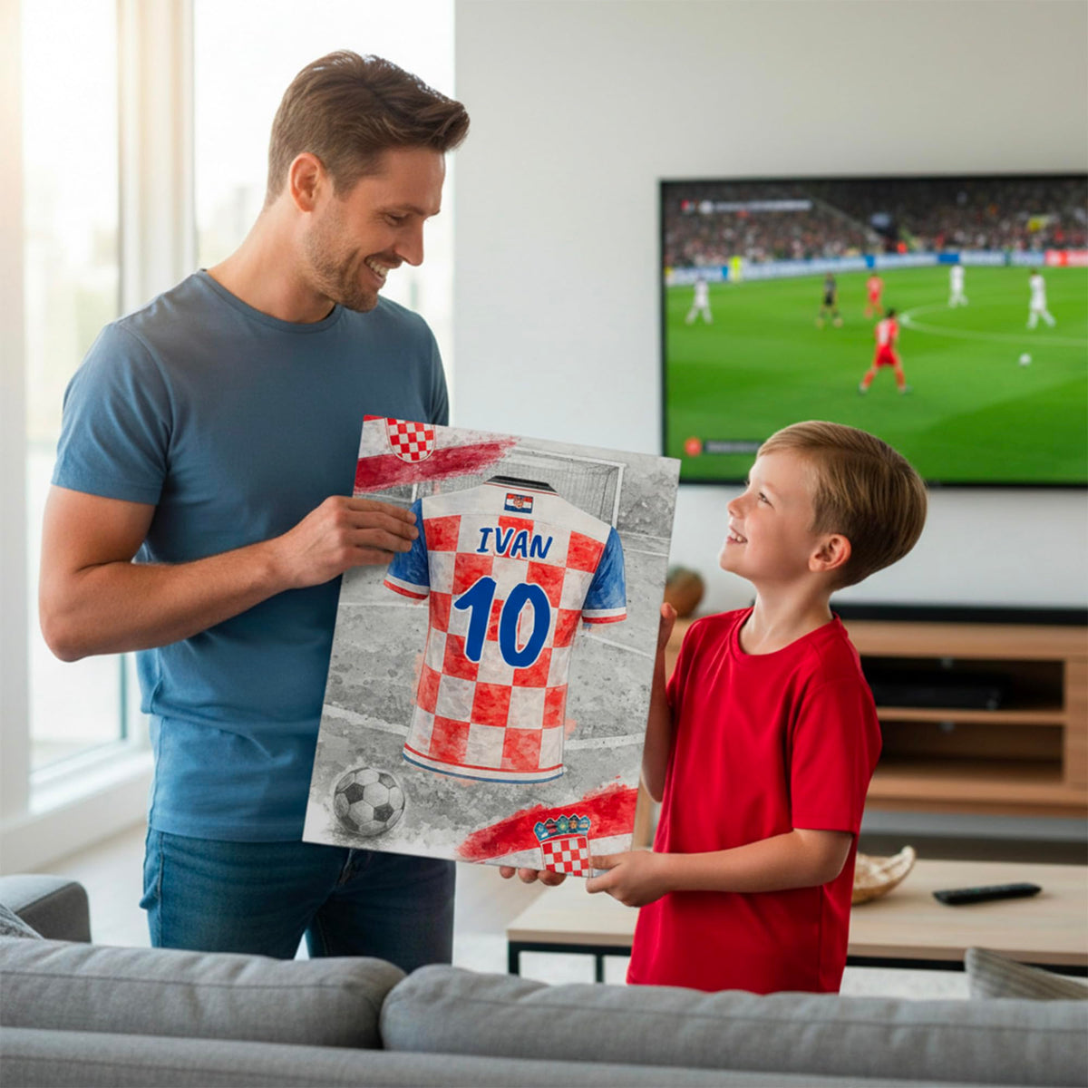 Maillot de foot personnalisé, nom et numéro — 5 - Croatie