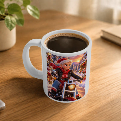 Mug de Noël d'après votre photo, en dessin animé 3D
