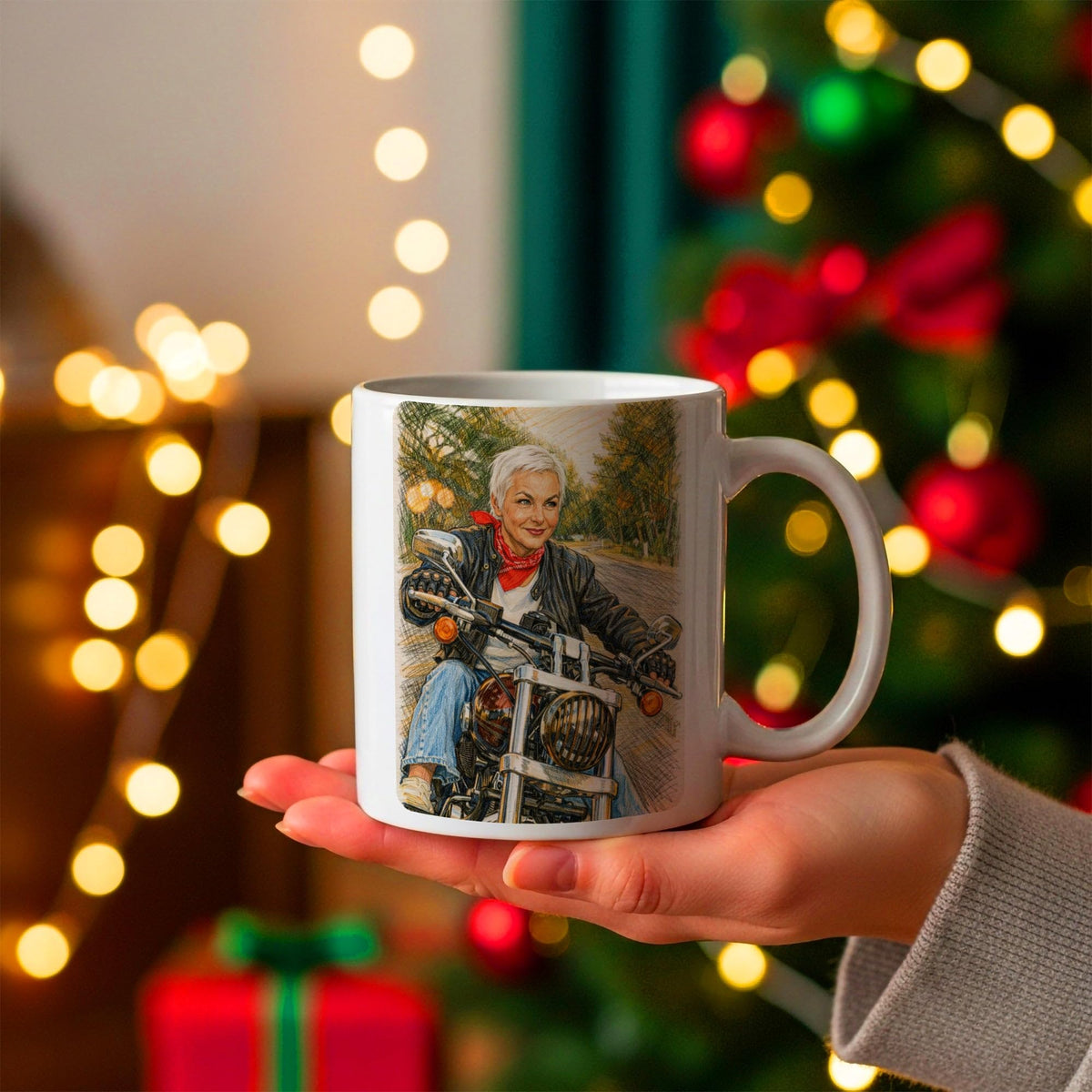 Mug d'après votre photo, aux crayons de couleur