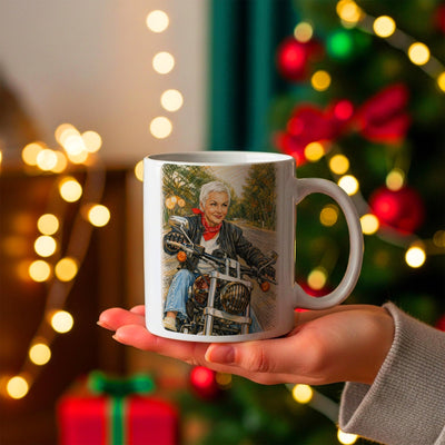Mug d'après votre photo, aux crayons de couleur