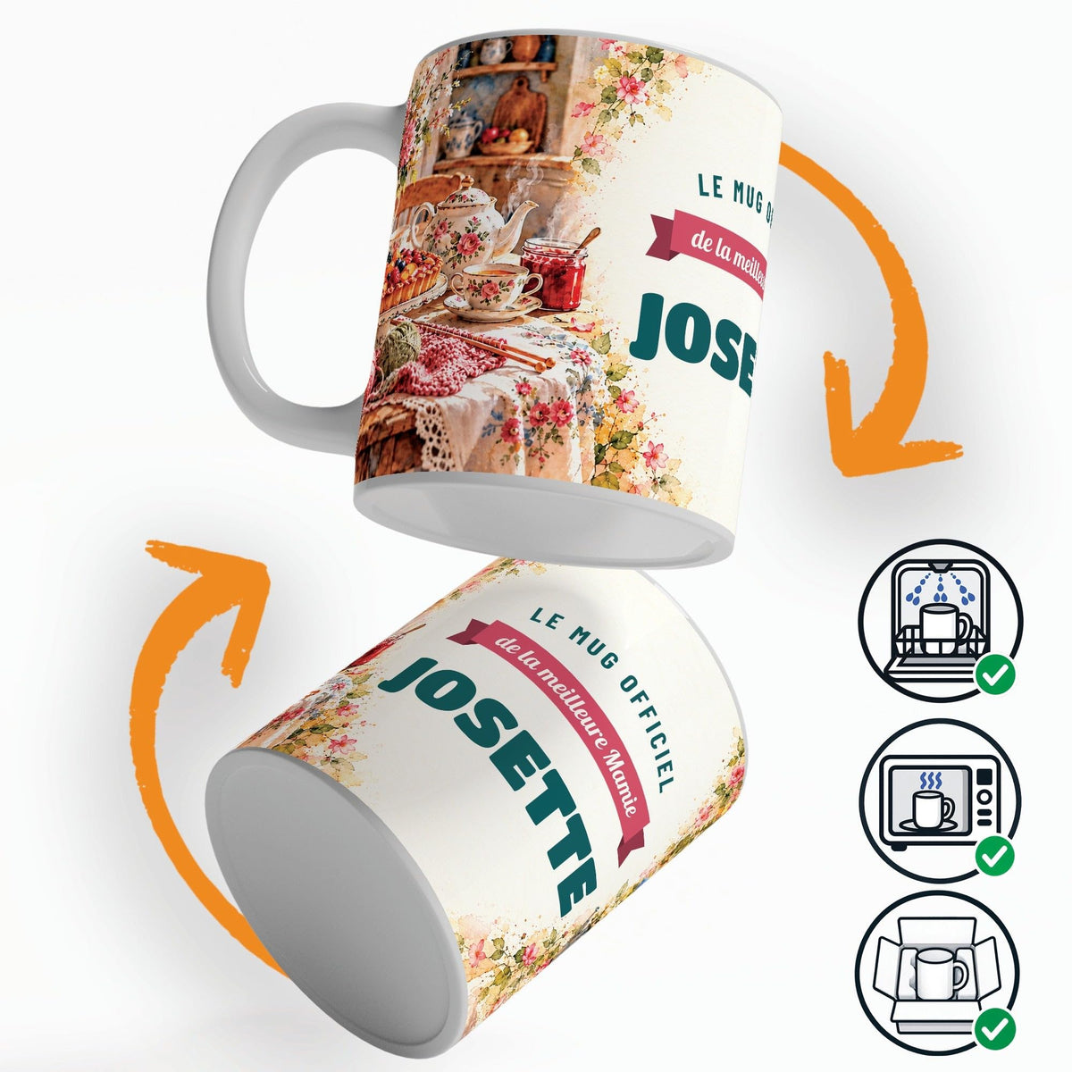 Mug personnalisé mamie avec son prénom