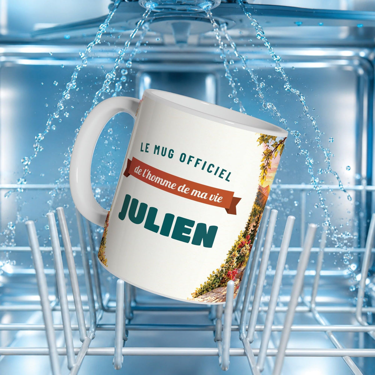 Mug couple personnalisé homme avec son prénom