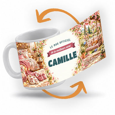 Mug personnalisé sœur avec son prénom