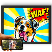 Portrait chien paysage, styles d'artiste — Pop Art