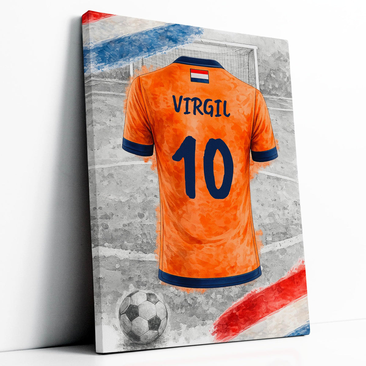 Maillot de foot personnalisé, nom et numéro — 10 - Pays-Bas