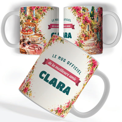 Mug personnalisé meilleure amie avec son prénom
