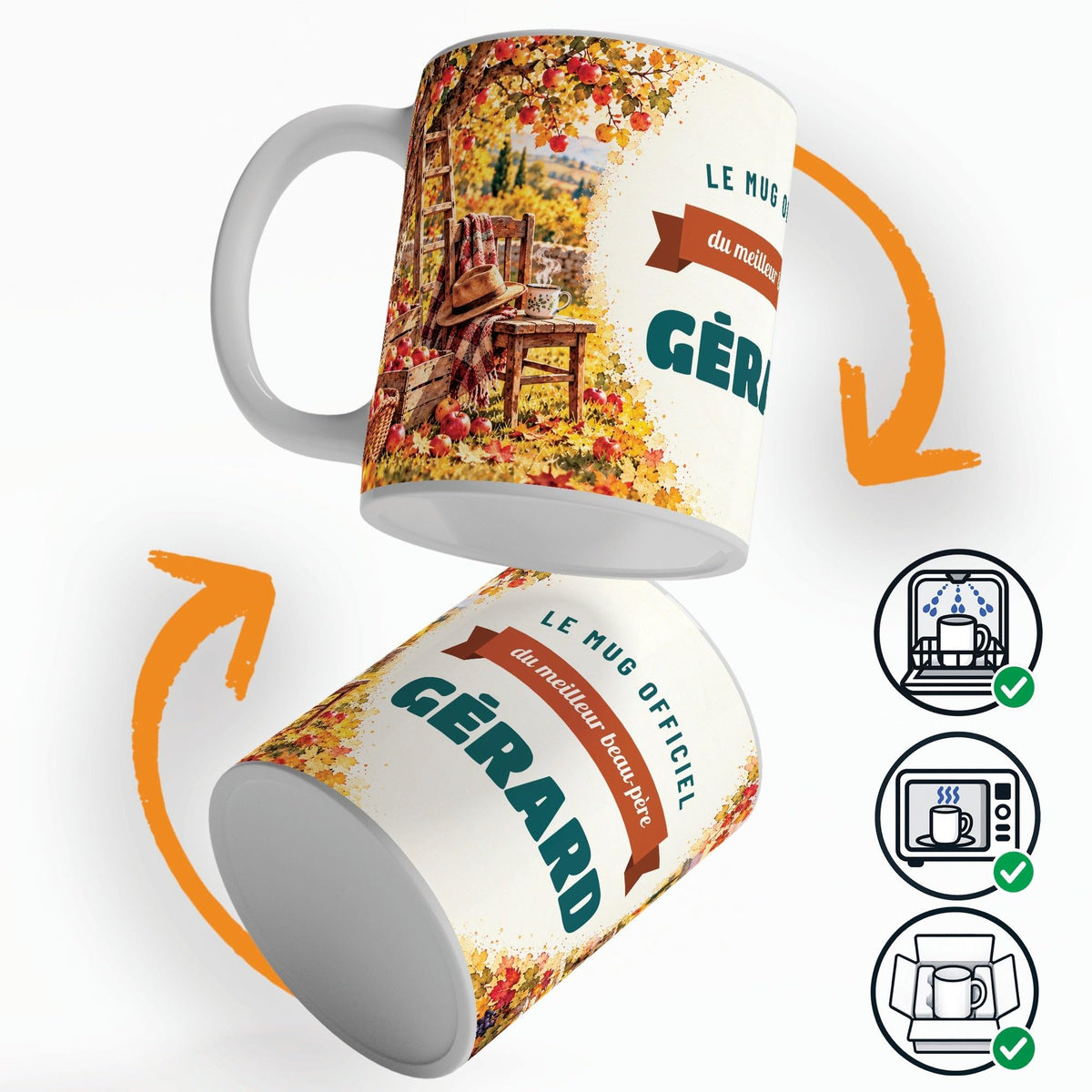 Mug personnalisé beau-père avec son prénom