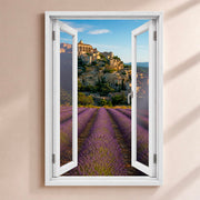 Trompe-l'œil fenêtre personnalisé, votre destination — Provence Gordes