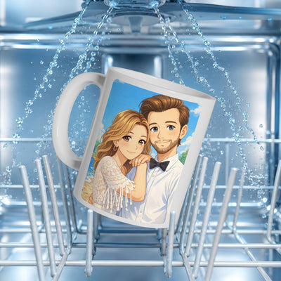 Mug manga personnalisé d'après votre photo