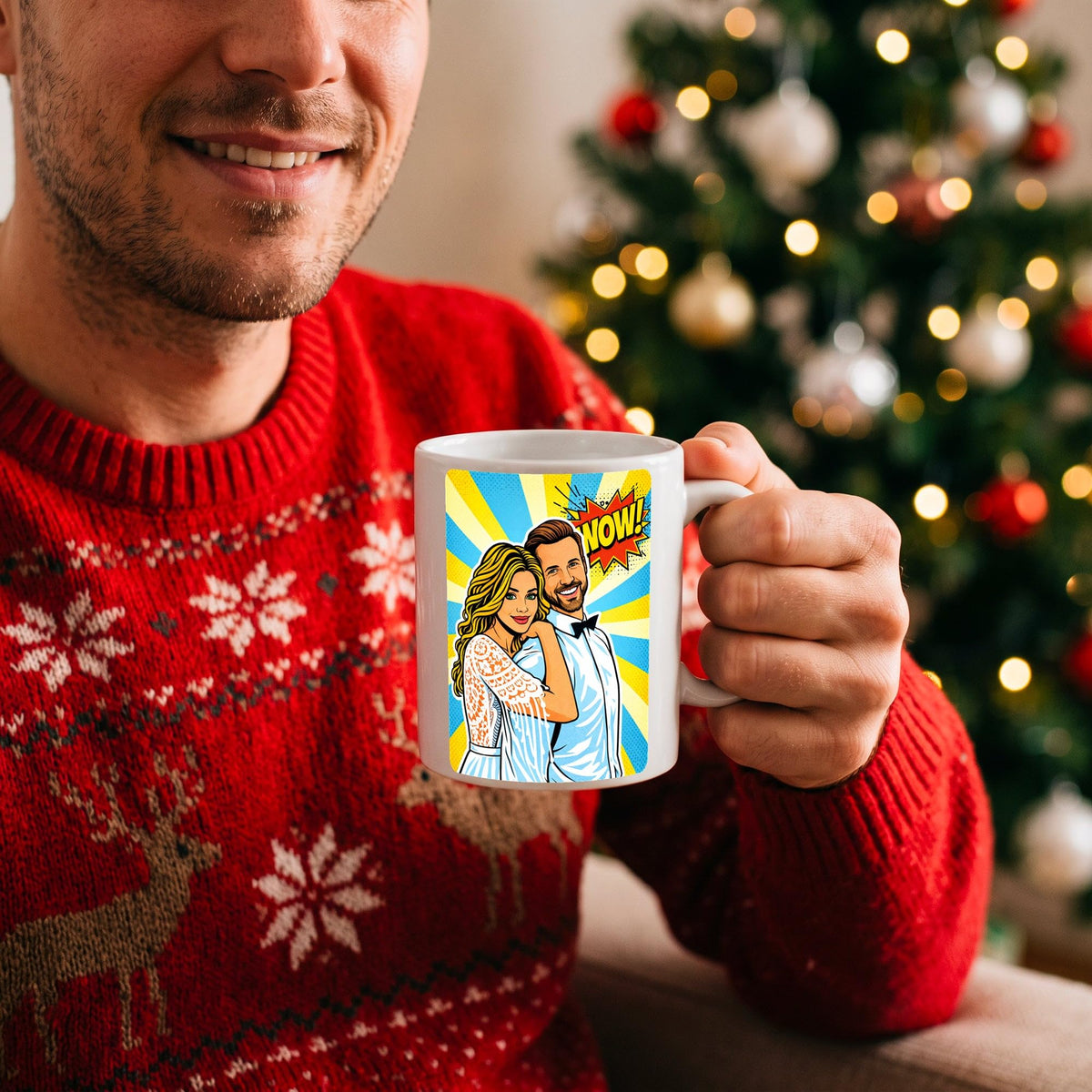 Mug d'après votre photo, en pop art