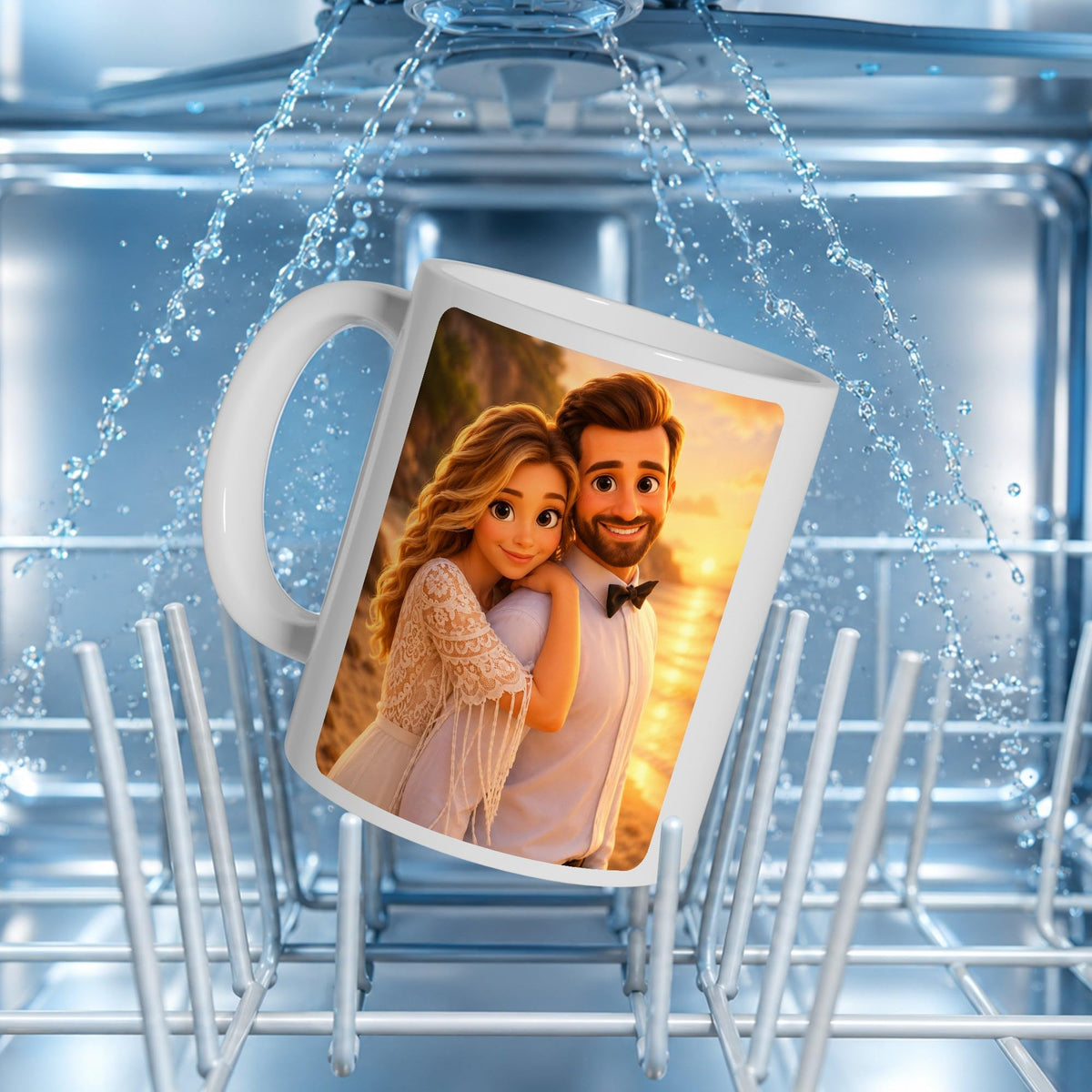 Mug d'après votre photo, en dessin animé 3D