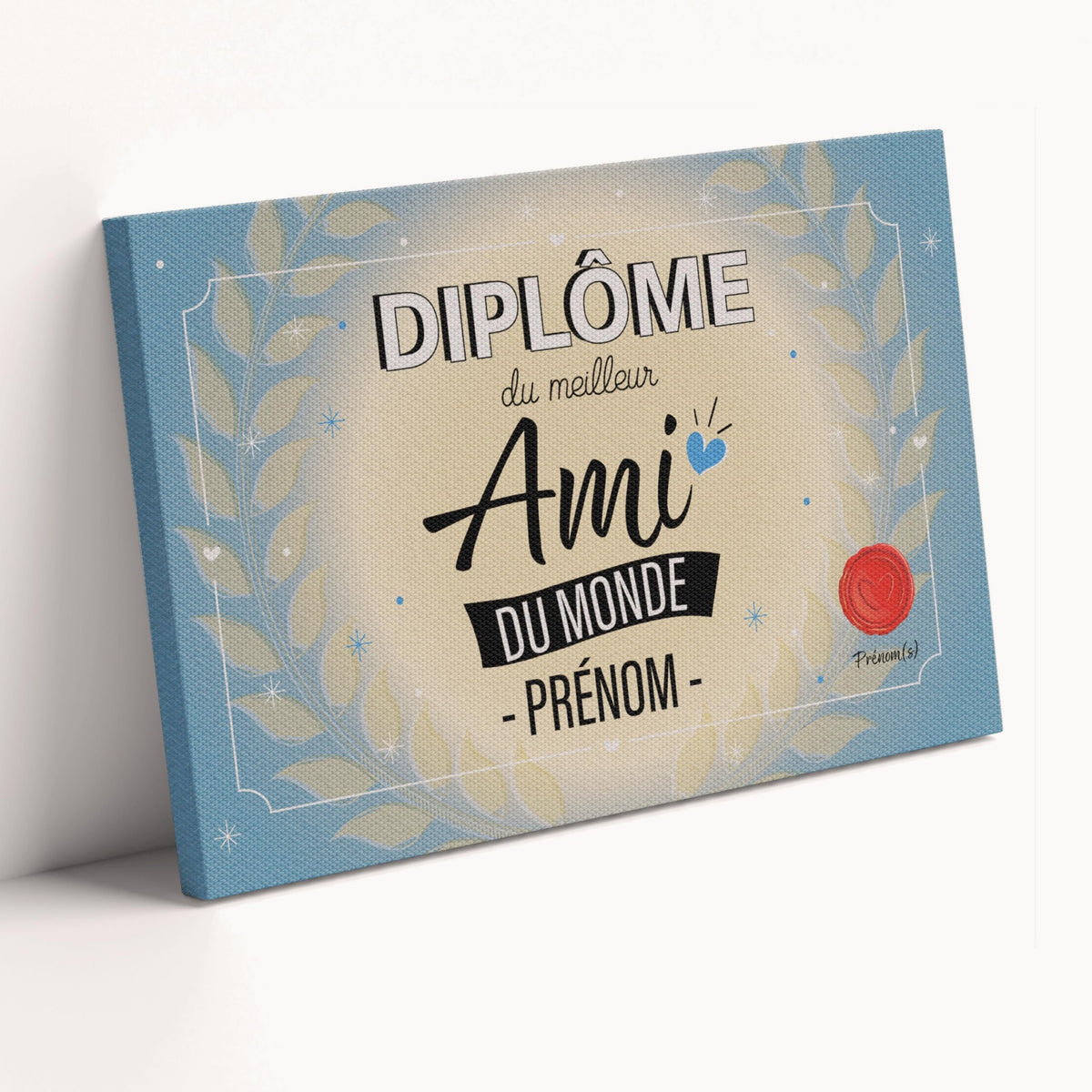 Diplôme humoristique personnalisé au prénom — Ami