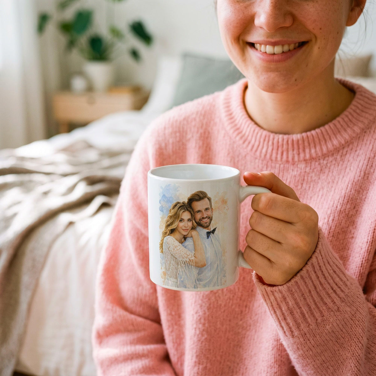 Mug d'après votre photo, en aquarelle