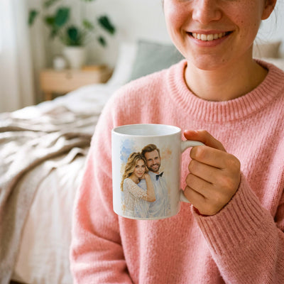 Mug d'après votre photo, en aquarelle