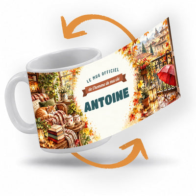Mug couple personnalisé copain avec son prénom