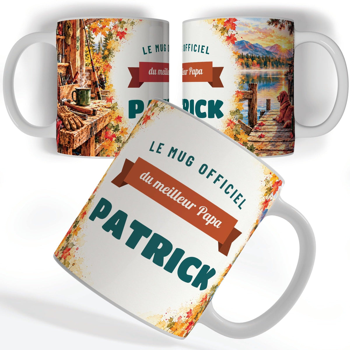 Mug personnalisé papa avec son prénom