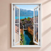 Trompe-l'œil fenêtre personnalisé, votre destination — Annecy