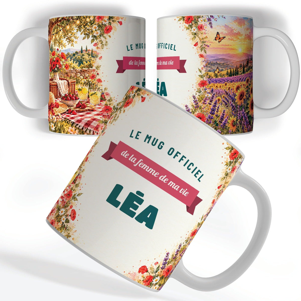Mug couple personnalisé copine avec son prénom