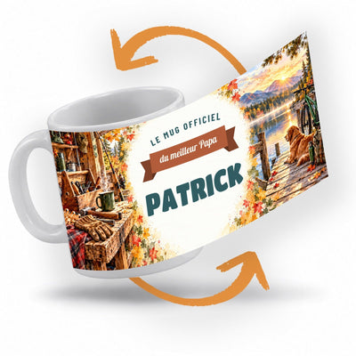 Mug personnalisé papa avec son prénom