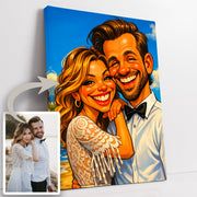 Caricature personnalisée d'après photo — Caricature drôle en couleur