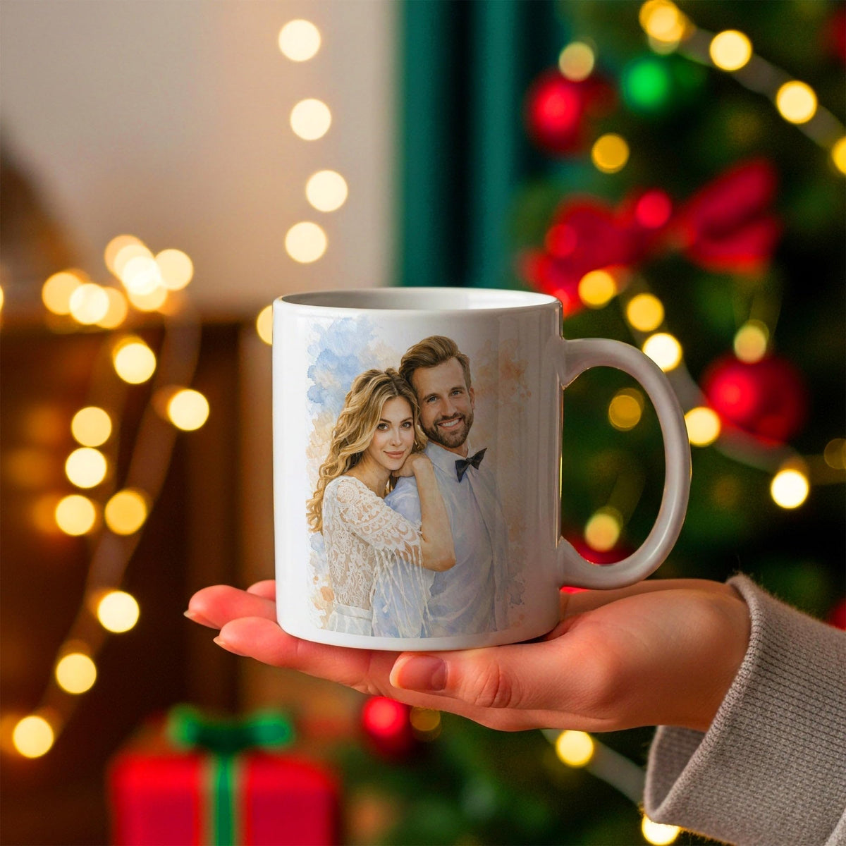 Mug d'après votre photo, en aquarelle