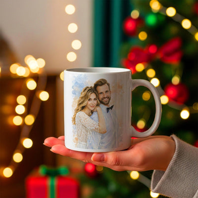 Mug d'après votre photo, en aquarelle