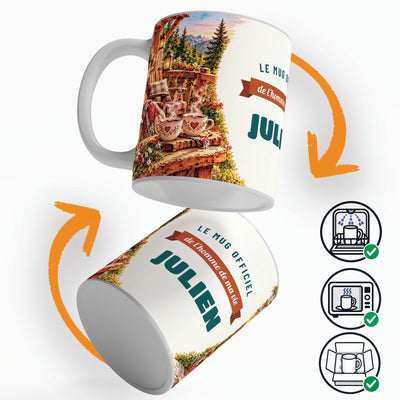 Mug couple personnalisé homme avec son prénom