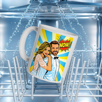 Mug d'après votre photo, en pop art